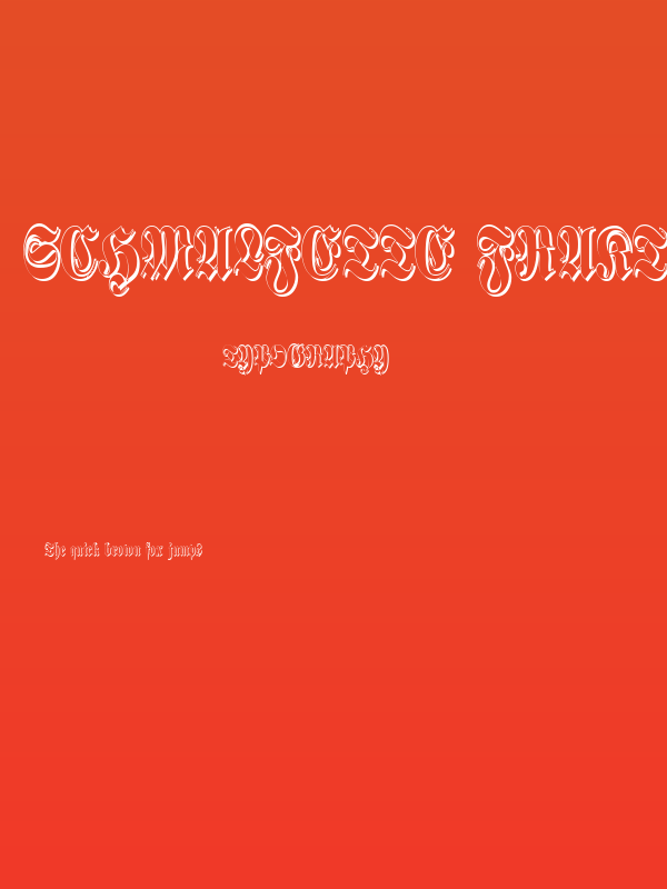 Schmalfette Fraktur Schattiert Poster