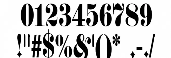 Schmalfette Fraktur Font OTHER CHARS