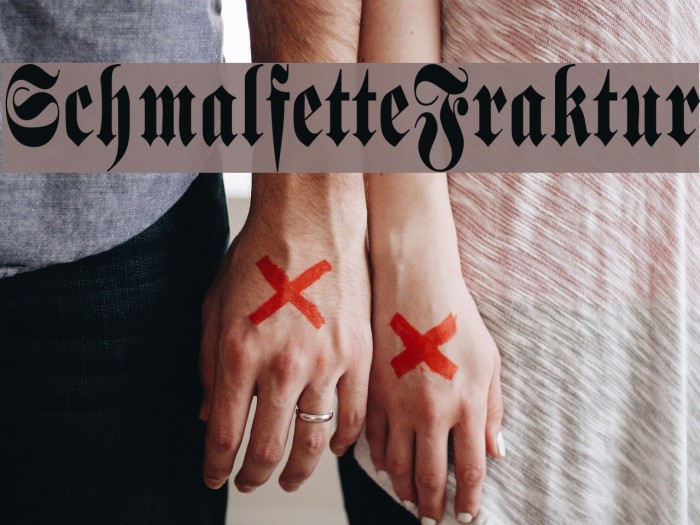 SchmalfetteFraktur Font examples