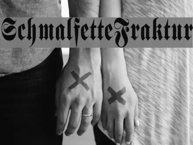 SchmalfetteFraktur Font examples