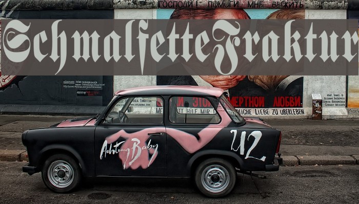 SchmalfetteFraktur Font examples