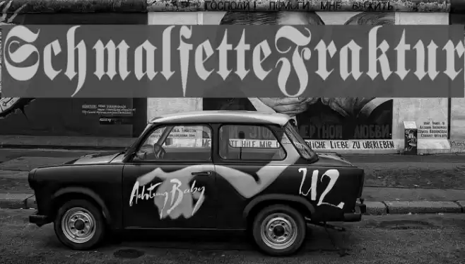 SchmalfetteFraktur Font examples