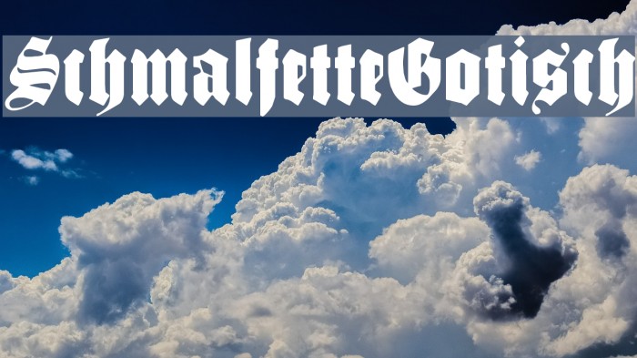 SchmalfetteGotisch Font examples