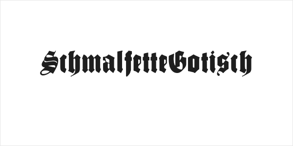 SchmalfetteGotisch Logo