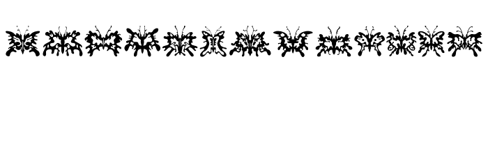 Schmetterlinge Regular Font OTHER CHARS