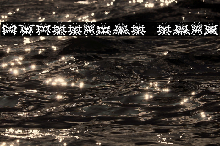 Schmetterlinge Regular Font examples