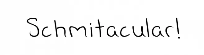 Schmitacular!  Frei Schriftart Herunterladen