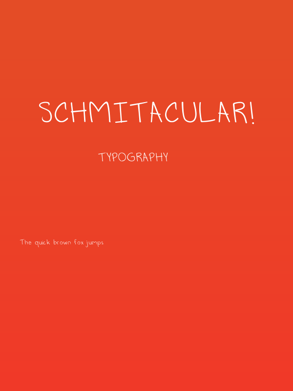Schmitacular! Poster