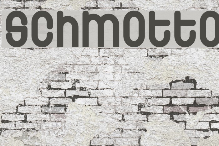 Schmotto Font examples