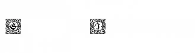Schmuck-Initialen 1  Fuentes Gratis Descargar