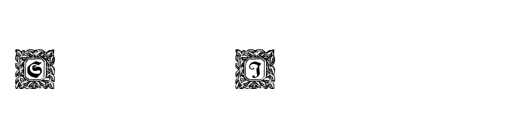 Schmuck-Initialen 2 Font