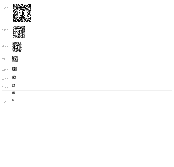 Schmuck-Initialen 2 Waterfall