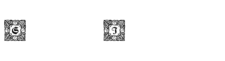 Schmuck-Initialen 3  Free Fonts Download
