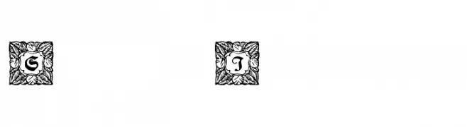 Schmuck-Initialen 3  免费字体下载