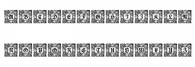 Schmuck-Initialen 3 Caratteri MAIUSCOLE