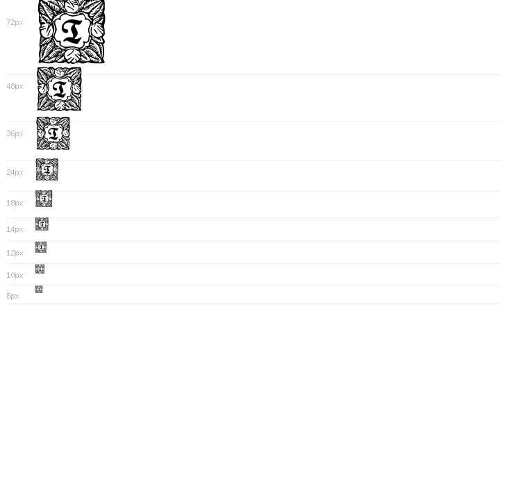 Schmuck-Initialen 3 Waterfall