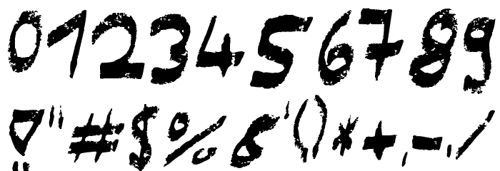 Schmuddel Font OTHER CHARS