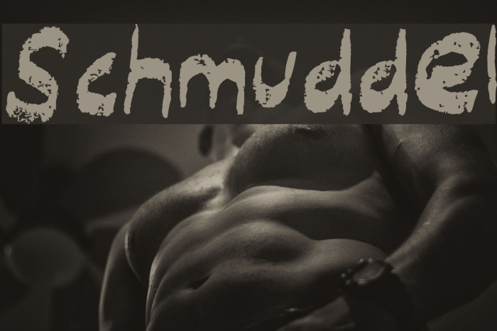 Schmuddel Font examples
