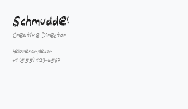 Schmuddel Business Card