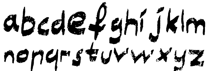 Schmuddel Font LOWERCASE