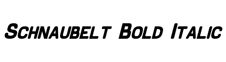 Schnaubelt Bold Italic Font