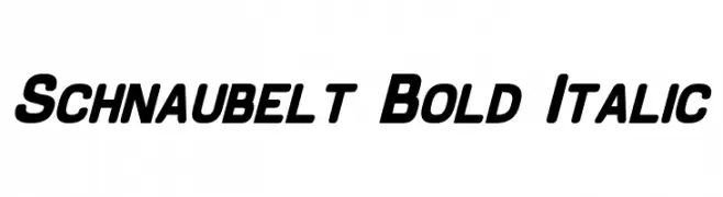 Schnaubelt Bold Italic Font