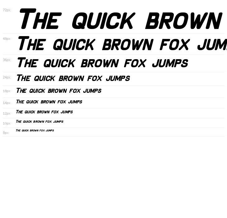 Schnaubelt Bold Italic Waterfall