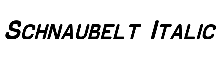 Schnaubelt Italic Font