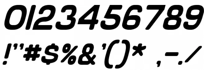 Schnaubelt Italic Font OTHER CHARS