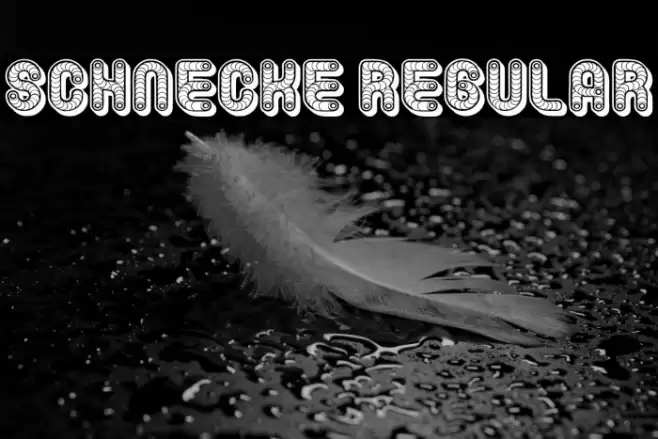 Schnecke Regular Font examples