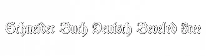 Schneider Buch Deutsch Beveled Free  Free Fonts Download
