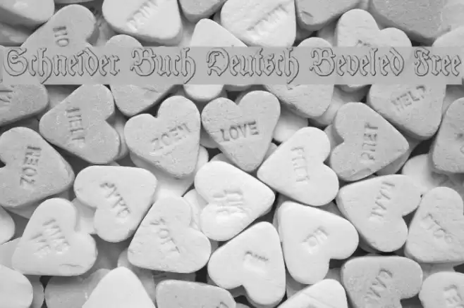 Schneider Buch Deutsch Beveled Free Font examples