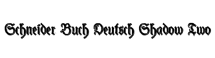 Schneider Buch Deutsch Shadow Two  Free Fonts Download