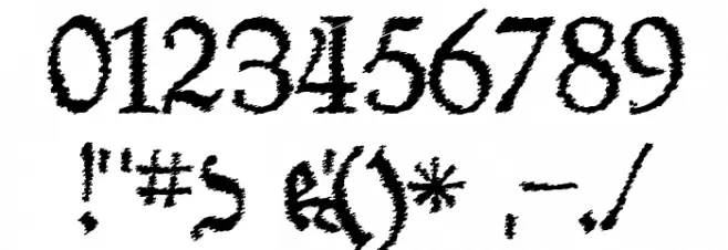 Schneider Buch Deutsch Trash Free Font OTHER CHARS