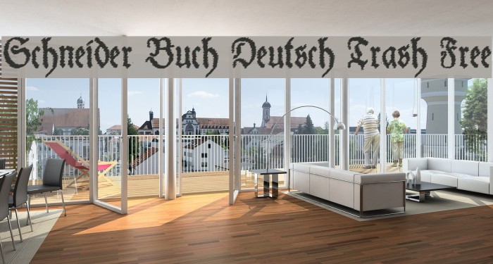 Schneider Buch Deutsch Trash Free Font examples