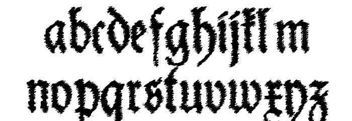 Schneider Buch Deutsch Trash Free Font LOWERCASE