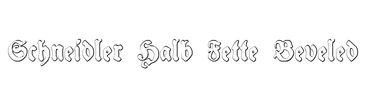 Schneidler Halb Fette Beveled Font