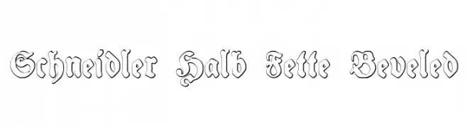 Schneidler Halb Fette Beveled  免费字体下载