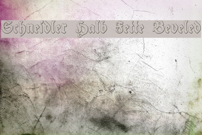 Schneidler Halb Fette Beveled Font examples