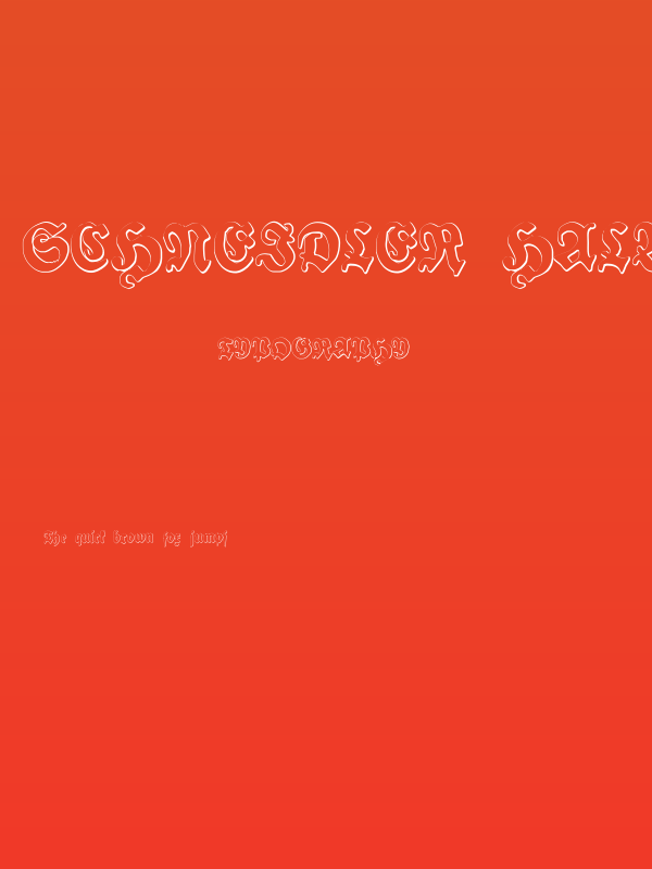 Schneidler Halb Fette Beveled Poster