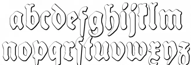 Schneidler Halb Fette Beveled Caratteri MINUSCOLO