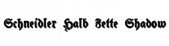 Schneidler Halb Fette Shadow  Fuentes Gratis Descargar