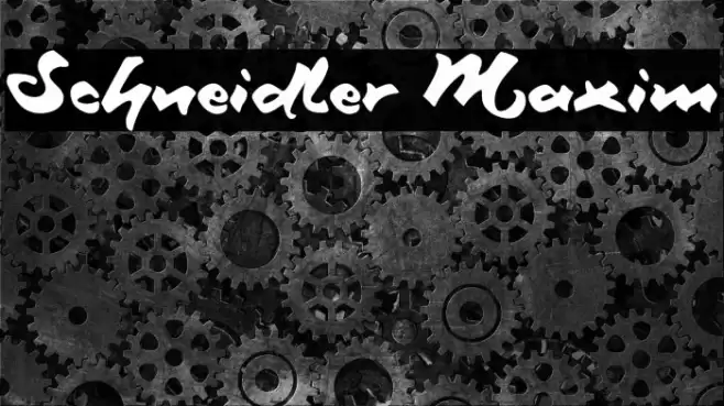Schneidler Maxim Font examples
