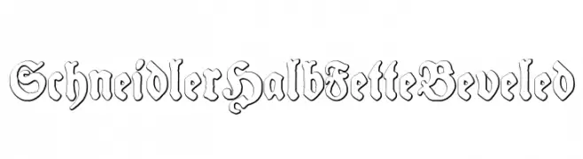SchneidlerHalbFetteBeveled  Free Fonts Download