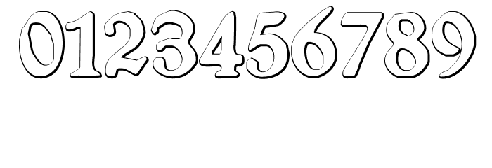 SchneidlerHalbFetteBeveled Font OTHER CHARS