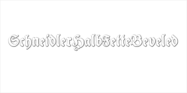 SchneidlerHalbFetteBeveled Logo