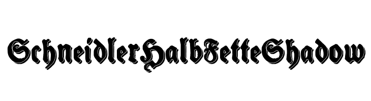 SchneidlerHalbFetteShadow Font