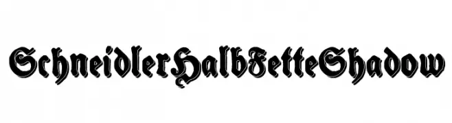 SchneidlerHalbFetteShadow  Fuentes Gratis Descargar