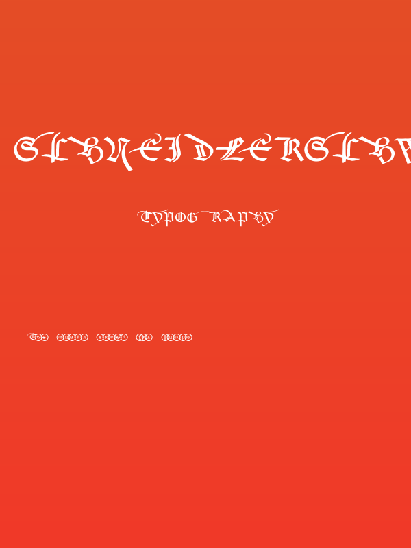 SchneidlerSchwabachInitials Poster