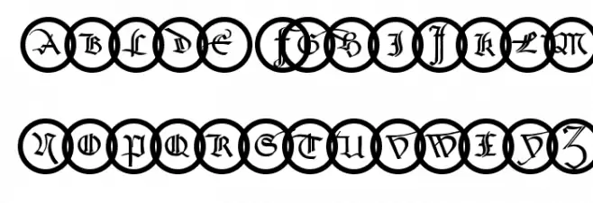 SchneidlerSchwabachInitials Schriftart Kleinbuchstaben
